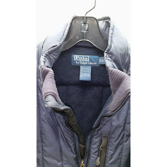 Polo Ralph Lauren Unisex Navy Blue Packable Horiz. Puffer Jacket Coat Size XL - Picture 13 of 13